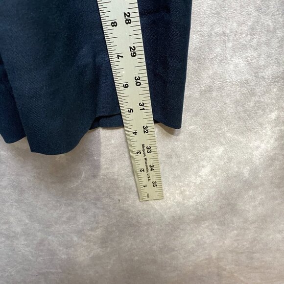 Roundtree Yorke Travel Smart Pants 54x32 Blue Gabardine Classic Fit Flat Front - Picture 6 of 10